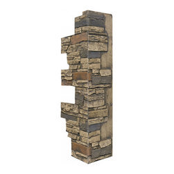 140-36-DEEP STACKED CORNER 36"H X 9"W X 1 1/2"D - Wall Panels