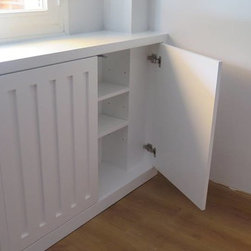 Mueble cubreradiador con puertas laterales - Storage And Organization