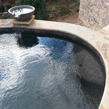 modern spa and water features