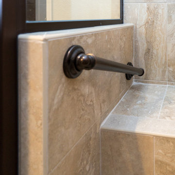Shower Grab Bar in Linda Vista Bathroom Remodel