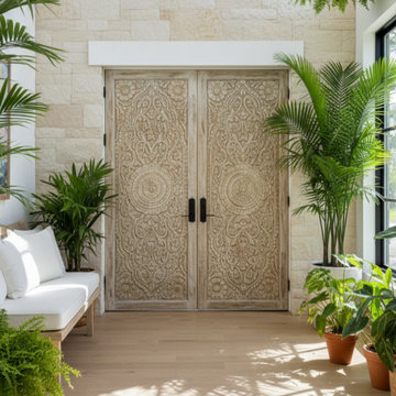 Layered Spaces: Mogul Interior Carved Wood Doors