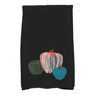 Pumpkin Patch Holiday Geometric Print Kitchen Towel - Farmhouse - Dish  Towels - by E by Design