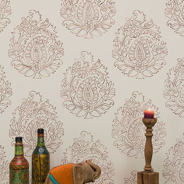 Indian & Paisley Wall Stencil Projects