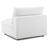 Commix Down Filled Overstuffed 8 Piece Sectional Sofa Set White