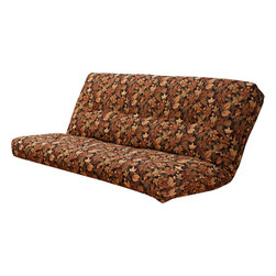 Series Futon Mattress with premium Cover in Leaf - Futon Mattresses