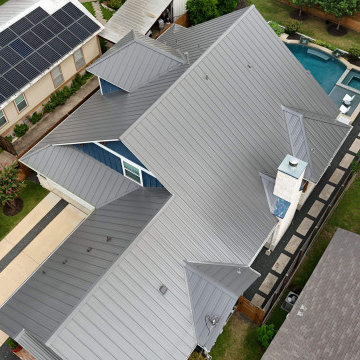 Modern Standing Seam Metal Roof Installation - Austin, TX