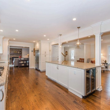 Open Concept Kitchen and new fireplace