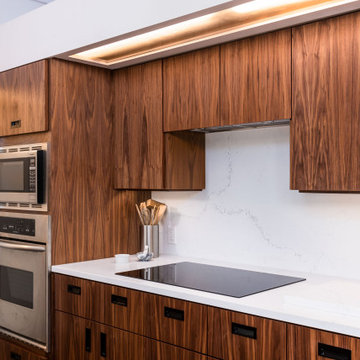 Custom Zebra Wood IKEA Kitchen