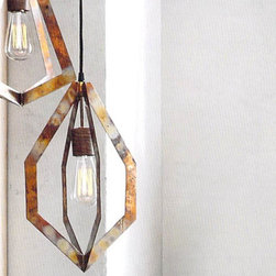 Roost Copper Pendant Lamp - Trapezoid - SKU: L454 - Pendant Lighting
