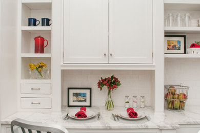 Example of a trendy kitchen design in New York