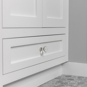 Upscale Maritime in Mystic Guest Bathroom