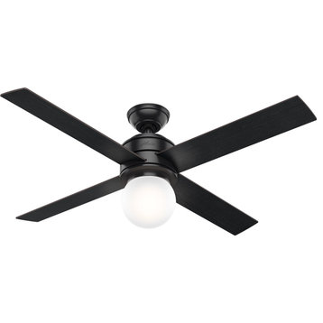 Hepburn 1 Light 52" Indoor Ceiling Fan, Matte Black