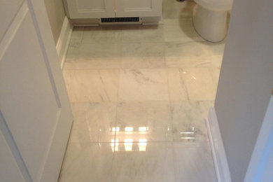 Inspiration for a contemporary bathroom remodel in Cleveland