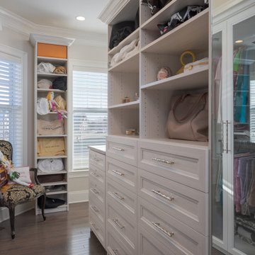 Maximize Storage Between Windows With A Vertical Cabinet Unit