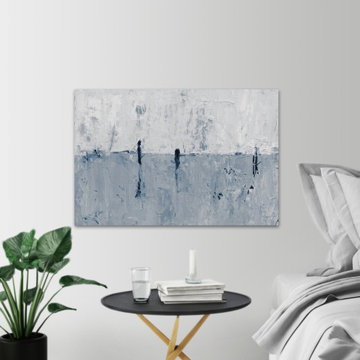 "Blue Horizon II" Painting Print on Wrapped Canvas