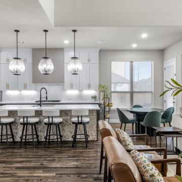 Builder Basic Becomes Transitional Dream Home