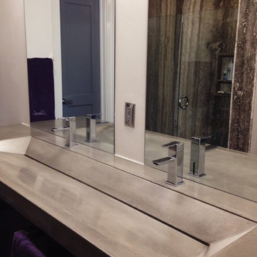 Tampa Loft Concrete Trough Sink