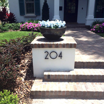 modern house numbers - customer photo