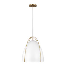 Norman 1-Light Pendant, Satin Brass
