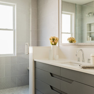 Badezimmer grau-weiß - Ideen & Bilder | HOUZZ