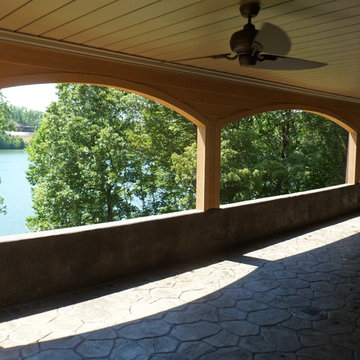 Screen porch overlooking Smith Mountain Lake