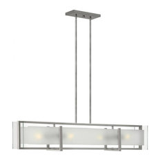 Hinkley 3996BN Latitude Chandelier 4-Light 42", Brushed Nickel