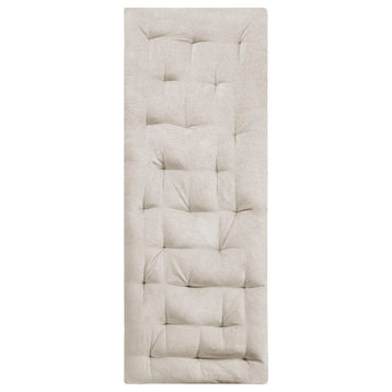 Intelligent Design Edelia Lounge Floor Pillow Cushion, Aqua Blue, Ivory