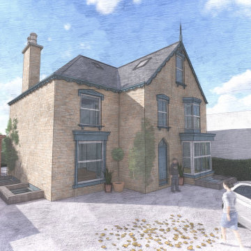 Nether Edge- Contemporary Extension to Property in Conservation