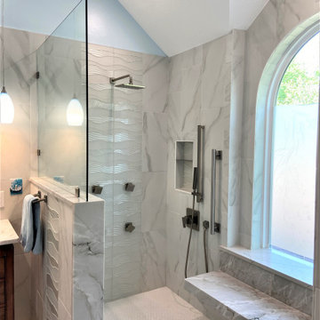 Updated Contemporary Master Bathroom