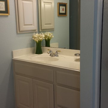 Cedar Park Interior Paint - Master Bath Cabinetry In Accessible Beige SW7036