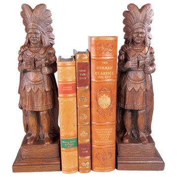 Cigar Store Indian Bookends