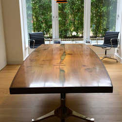 English Elm encased in American black walnut,  matching butterflies - Products
