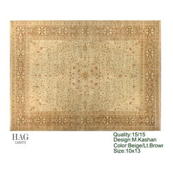 H.A.G. Hand Knotted Carpet 15/15 Quality Beige/Lt.Brown - Floor Rugs