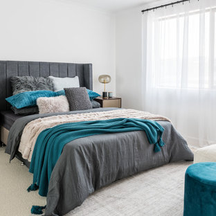 Photo of a contemporary bedroom in Perth.