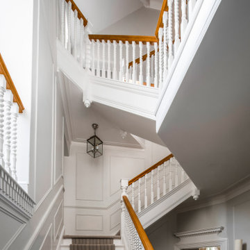 Existing refurbished staircase and hallway