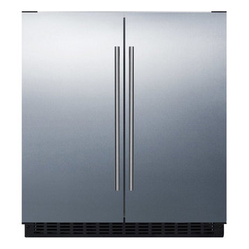 Built-In Side by Side Frost-Free Refrigerator, Freezer FFRF3070BSS