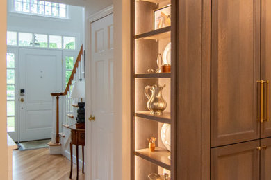 Inspiration for a transitional entryway remodel in Boston
