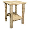 Montana Exterior End Table, Clear Exterior Finish