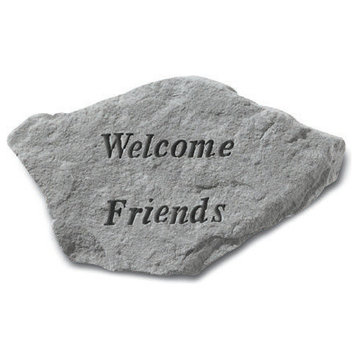 "Welcome Friends" Garden Stone