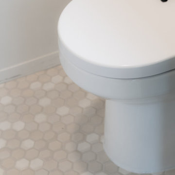 Modern Transitional Guest Bathroom Remodel | Austin, TX