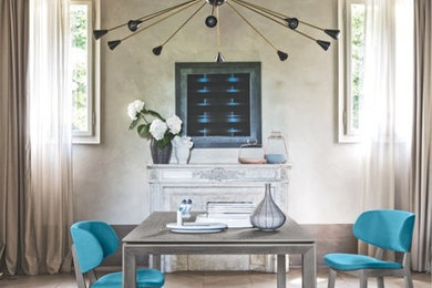 Inspiration for a contemporary dining room remodel in San Diego