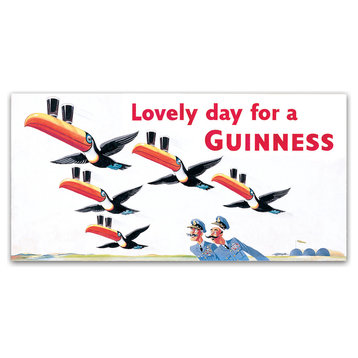 Guinness Brewery 'Lovely Day For A Guinness IX' Canvas Art, 16"x32"
