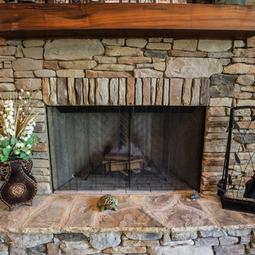 Rustic Fireplace