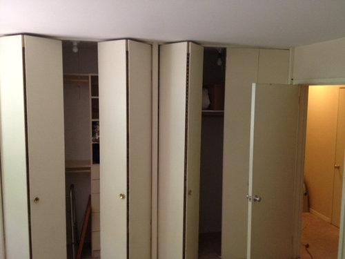 What To Do With Really Tall Old Bi Fold Closet Doors