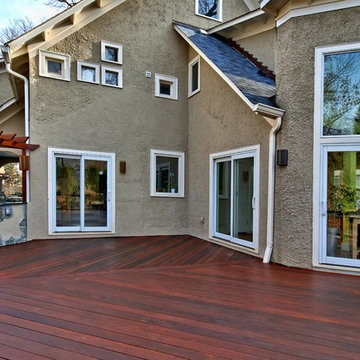 Tree Deck --  Incorporating a Beloved Tree, Making the Most of the Environmen