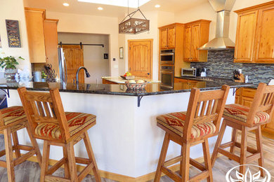 Example of a southwest kitchen design in Albuquerque
