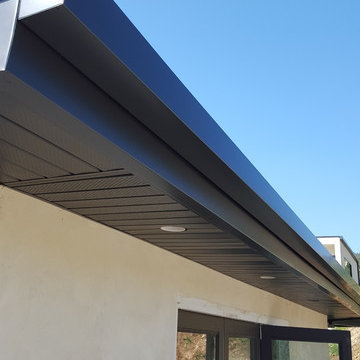 Cladding-Soffits, Fascia, Beams. Box Gutter "Tall" Glendale Ca.