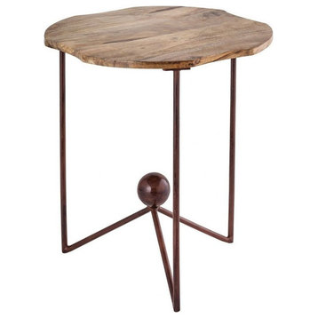 Free Form End/Side Table in Antique Palonia/Canyon Rustic finish