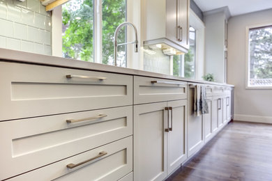 Example of a minimalist kitchen design in Other