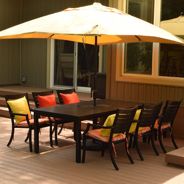 Some staged custom decks by Hickory Dickory Decks.